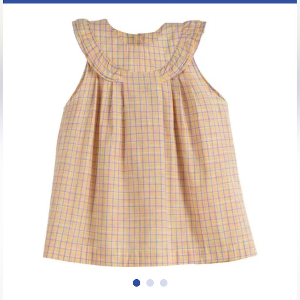 New plaid toddler girl top blouse